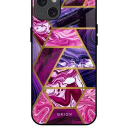 QRIOH Abstract Printed iPhone 15 Plus Back Case Mobile Accessories-image-63