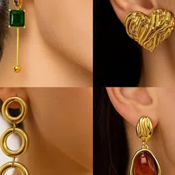 ISHTAARA Women Gold Earrings-picture-25