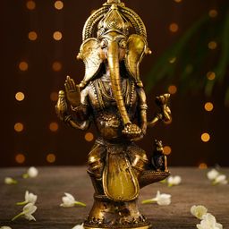 JAYPORE Gold-Toned Religious Figurine Showpiece-image-43