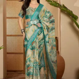 Moda Rapido Olive Art Silk Striped Sarees-picture-45