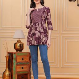 KIRNYA Floral Print Cotton Top-image-96