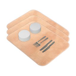 Aura 3-Pcs Cream-Coloured Floor Microfiber Crockery Dish Drying Kitchen Mats-16