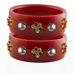 Vidhya Kangan Multi-Coloured Brass Bangles-85
