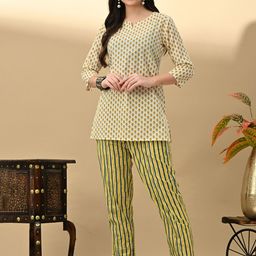 AVYCO Floral Printed Pure Cotton Co-ords-image-48