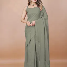 Avojee Solid Ready to Wear Saree-picture-56