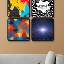 Livin'luxe Black & White 4 Pieces Vibrant Printed Wall Arts-picture-27
