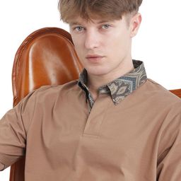 RARE RABBIT Men Solid Polo Collar Cotton T-shirt-image-88