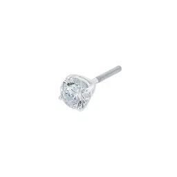 Nipura 925 Sterling Silver Plated Cubic Zirconia Contemporary Studs image 4