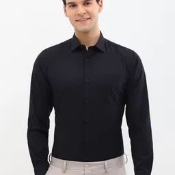 Allen Solly Men Spread Collar Solid Cotton Slim Fit Formal Shirt-picture-39