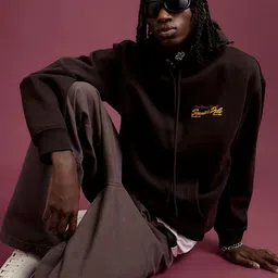 H&M Printed Loose Fit Hoodie-25