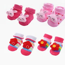 MumsLap 4Pcs Cotton Socks-17