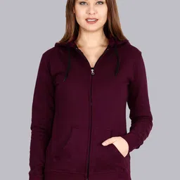 Mast & Harbour Women Hooded Front-Open Sweatshirt-image-48