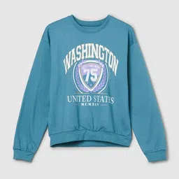 max Girls Printed Pullover Sweatshirt-image-115