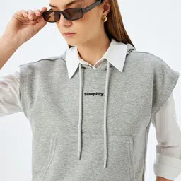 Koton Women Hooded Sweatshirt-image-33