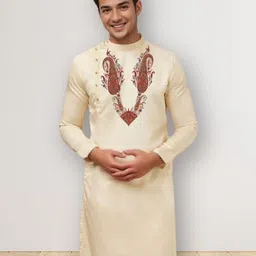 PulseIQ Men Ethnic Motifs Printed Kurta-image-86