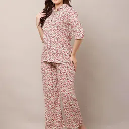 Moda Rapido Floral Printed Pure Cotton Shirt With Palazzos-picture-25