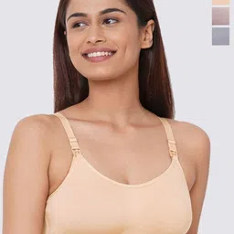 Inner Sense Pack of 3 Anti Odour Full Coverage Non Padded Maternity Bra-image-12