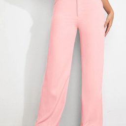 BAESD Women Colourblocked Relaxed Straight Leg High-Rise Non Iron Trousers-image-21
