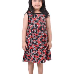 Billion Floral Print A-Line Dress-49