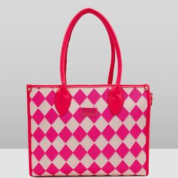 Caprese Women Checked Structured Leather Shoulder Bag-image-31