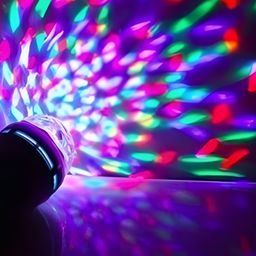 SPARK WORLD Red & Blue Disco Ball String Light-80