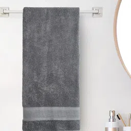 Home Centre Color Refresh Essence Grey 500 GSM Cotton Bath Towel-24