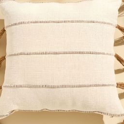 Home Centre Natura Striped Cotton Square Shaped Cushion-image-23