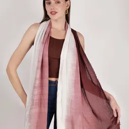 Mast & Harbour White & Maroon Tie & Dye Scarf-48