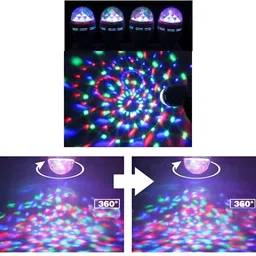 SPARK WORLD Red & Blue Disco Ball String Light image 5