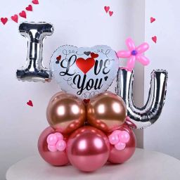 Romantic Expressions Valentine Balloon Decor-38