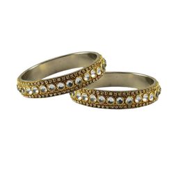 Vidhya Kangan Gold-Toned Brass Bangles-image-26