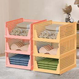 RUBOXA Pink Set of 6 Regular Multi-Utility Organisers-35