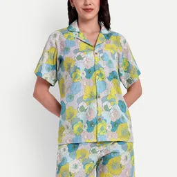 TILISM Printed Pure Cotton Top With Shorts Co-Ords-image-63