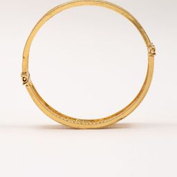 Exotic India Set Of 2 Gold-Plated Copper Openable Bangles image 5