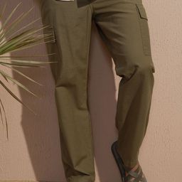 Highlander Men Elasticated Relaxed Cargo Soft Trousers-picture-5
