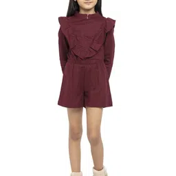 UNDER FOURTEEN ONLY Girls Solid Layered A-Line Mini Dress-image-86