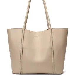 PURPLEHUNT Textured Leather Oversized Shopper Tote Bag with Cut Work-37