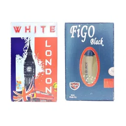 RAVIOUR LIFESTYLE Set Of 2 Figo Black & White London Pure Alcohol-Free Attar - 8ml Each-88