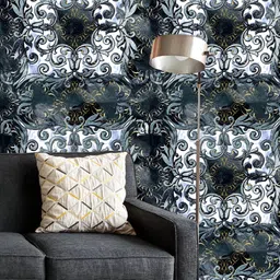 ArtzFolio Printed UV-Resistant Anti-Bacterial Abstract Floral Patchwork Peel & Stick Wallpaper-image-83