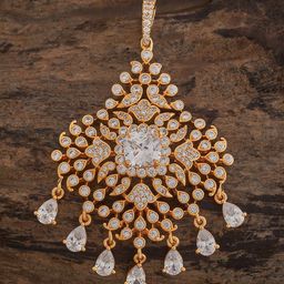 Kushal's Fashion Jewellery Gold-Plated Contemporary Pendants-picture-2