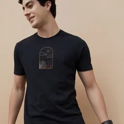 Fame Forever by Lifestyle Men Typography Printed Applique T-shirt-picture-9