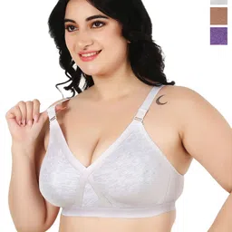 Designer BugsPack of 3 Solid Full Coverage Non Padded Bra-picture-2