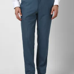 Van Heusen Men Slim Fit Mid-Rise Formal Trousers-picture-26