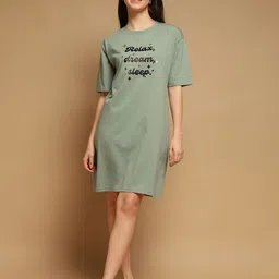 FEMEA Women Typography Printed Nightdress-picture-43