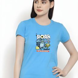 SZN Printed Round Neck Pure Cotton T-shirt-image-77
