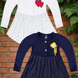 KidzzCart Polka Dot Print Fit & Flare Dress-image-86