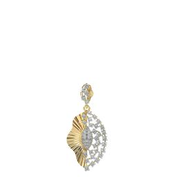 VALANOVA 18K Yellow Gold Plated 0.41Ct Lab Grown Diamond Pendant-image-96