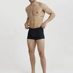 B'there Pack Of 2 Inner Elasticated Seamless Trunks-U005_CBK_SGR image 2