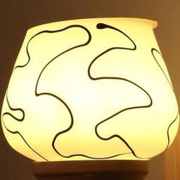Somil Premium Designer Glass Wall / Night Lamp Elegant & Stylish Dcor Accent for Modern Interiors, color- Black, White, Size- 19.5 X 24.5 X 18 CM-image-76
