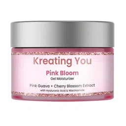 Kreating You Pink Bloom Gel Moisturizer With Hyaluronic Acid For Deep Hydration - 50 g-21